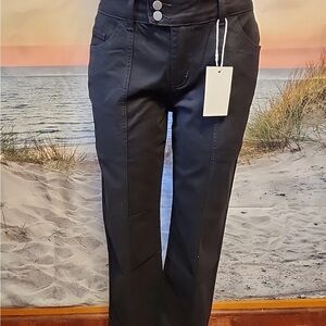 Flamingals Women's Black High-Waisted Pants size Small
